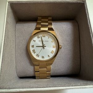 Michael Kors Women’s Gold-Tone Lennox Watch